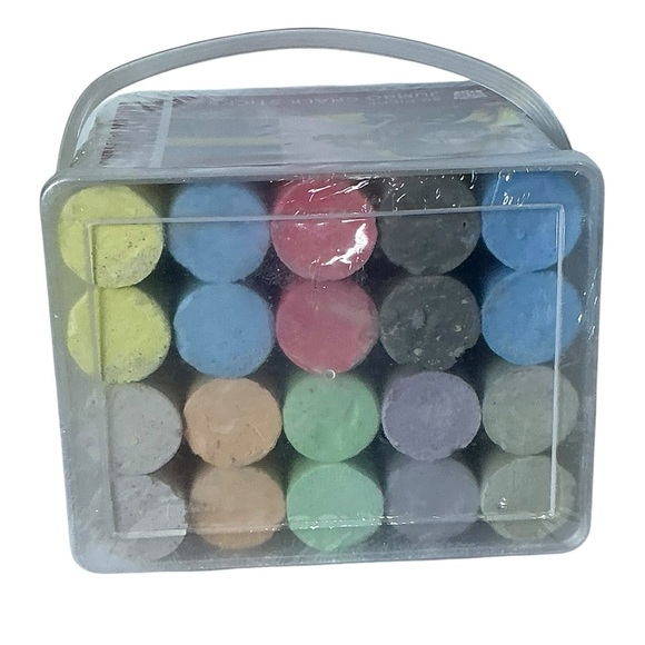 Transformers Jumbo Sidewalk Chalk Tub 20 Sticks by Hasbro - Picture 3 of 13